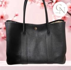 本日限定❣️エルメス　ガーデンパーティPM美品ネイビー スカーフ付き src-gk_230121