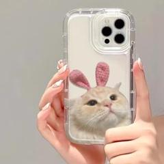 【新入荷】 うさぎ アニマル 猫 スマホケース iPhone15Pro 韓国