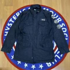 80s HYSTERIC GLAMOUR アーカイブ ワッペン ブルゾン 短丈 HYSTERIC GLAMOUR - HYSTERIC SPYワッペン スタンドカラー