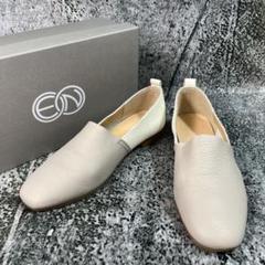 美品 ENあしながおじさん レザー スリッポン フラットシューズ