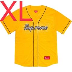 XL 黄 シュプリーム ベースボール シャツ ユニフォーム ユニホーム