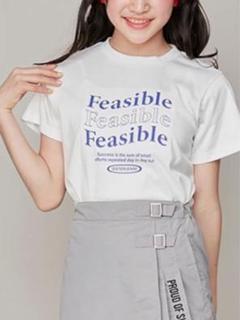 シスタージェニィ エンボス ロゴ Tシャツ 白