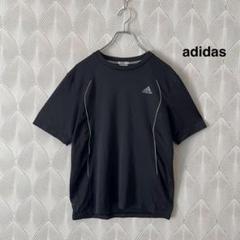 adidas 半袖Tシャツ　スポーツ　サッカー　黒　速乾　男女兼用　a1783
