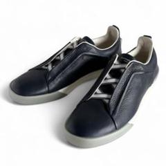 値下げ！（新品未使用）Z ZEGNA ダークブルースニーカー 箱付き定価10万円 値下げ！（新品未使用）Z ZEGNA ダークブルースニーカー 箱付き