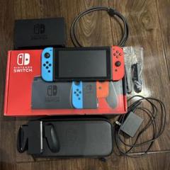 Nintendo Switch 本体セット ネオンブルー/ネオンレッド ケース付