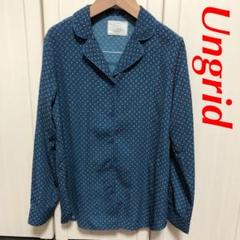 Ungrid 小紋柄 シャツ
