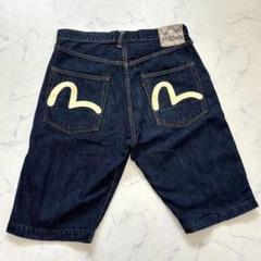EVISU 2001ハーフパンツ　38 EVISU エヴィス 2001 カモメ プリント ハーフ パンツ ショーツ