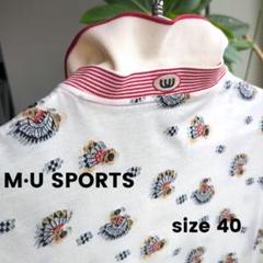 M・U SPORTS キャラクターポロシャツ ゴルフ テニス 日本製 40