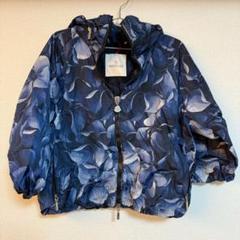 もらって嬉しい出産祝い 美品】MONCLER 花柄ジャケット スプリングコート 0 ネイビー ジャケット・アウター