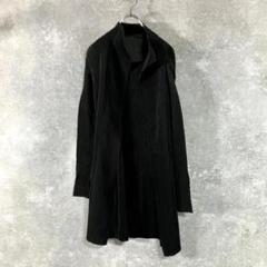 SPECCHIO　カーディガン　長袖　ブラック　無地　プリーツ　ポリエステル SPECCHIO(スペッチオ) カーディガン サイズ40 M レディース - 黒