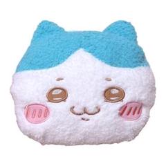 「匿名配送」ちいかわ ハチワレ ふわふわフェイスポシェット　かわいいもふもふ