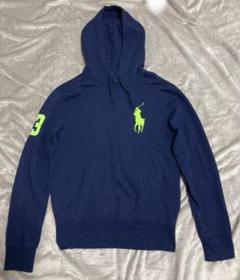 ポロバイラルフローレン DuffleCoat パーカー 90s ネイビー L相当 90sポロラルフローレン ハーフジップパーカー 黒 Lフェード
