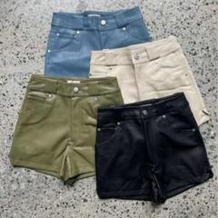 新品未使用！juemi ニットショートパンツ カーキ　ニットショーパン 新品未使用！juemi ニットショートパンツ カーキ ニットショー