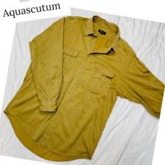 ★Aquascutum★美品★コーデュロイシャツ★日本製★メンズ★サイズLL
