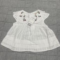 プティマイン　90 いちご刺繍ブラウス