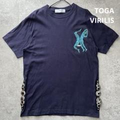 TOGA VIRILIS トーガビリリース Tシャツ 44 ネイビー