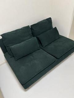 IKEA ソーデルハムン　3人掛けコンパクトソファセクション　ダークグリーン