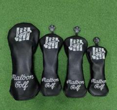 MALBON GOLF ヘッドカバー　マルボンゴルフ　マルボン　黒　即日　ご対応 新品】マルボンゴルフ Malbon ヘッドカバー 4個セット マルボン