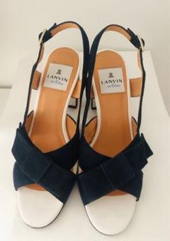 LANVIN ネイビー サンダル