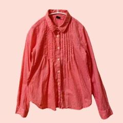 【美品】GAP ピンク 花柄 長袖シャツ 140cm ブラウス チュニック