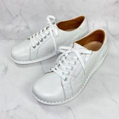 【極美品】H.P.S コンフォートシューズ 23.5㎝ オフホワイト 外反母趾