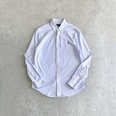 美品 ラルフローレン オックスフォード PRL刺繍 BDシャツ ホワイト ラルフローレン シャツ オックスフォード メンズ レディース