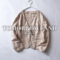 SILK AIR GREY ノッチドカラージャケット｜トゥモローランド