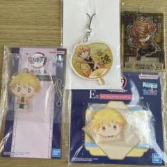 鬼滅の刃　我妻善逸　アクリッツマスコット　うちわ風アクリルチャーム