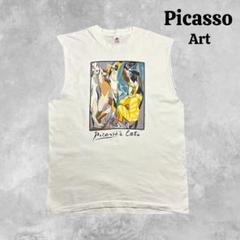 90s 1992 ピカソPicasso cat ノースリーブTシャツ