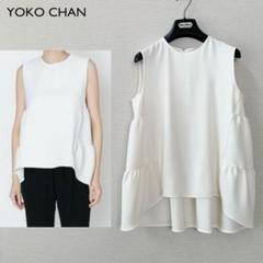 極美品】yoko chan ヨーコチャン バックティアードブラウス38