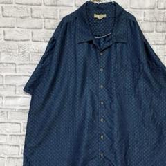 半袖シャツ！アロハ　ブルー3XL 71