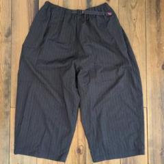 GRAMICCI × BEAMS BOY 別注 ギャバ バルーンパンツ【F】NAVY