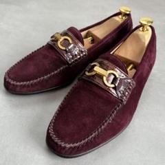 OPELKA AOYAMA ベロア ビットローファー ワイン 日本製【25.5