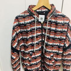 アディダス RUNDMC コラボ ウィンドブレーカー パーカー 赤 黒