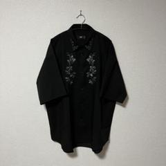 【美品】シシュウシャツ(HARE) ブラック 71907