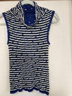 【極美品】HIROKO BIS デニムロングベスト ジレ 異素材切り替え L ケミカルレースジレ /洗える(ベスト・ジレ) | HIROKO BIS(ヒロコ