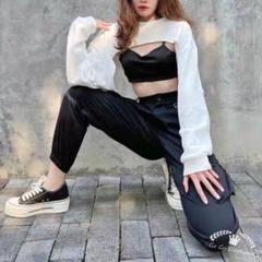 BLACKPINK ロゼ スウェット 上下セット 韓国デザイン♡BLACKPINK ロゼちゃん着用 ダンスウェア
