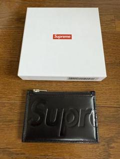 Supreme ブラック レザー コインケース - メルカリ