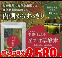 酵素パワーでスッキリ✻健康✻キレイに♪パワーアップした匠の野草酵素♡3ヶ月分