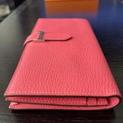 【新品同様】エルメス　HERMES 長財布　ローズリップスティックのサムネイル