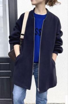 Spick and Span W/NyZIPコート ネイビー Spick & Span（スピックアンドスパン）の「W/NyZIPコート