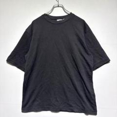 ユニクロ　エアリズム　美品　黒のクルーネックTシャツ　夏　綿53%