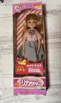 3代目前髪有りリカちゃん本体+レトロワンピース/タカラ日本製