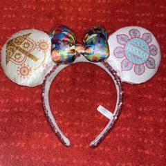 ディズニー　カチューシャ　ミニー　イッツアスモールワールド