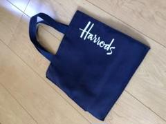 Harrodsネイビーブルー・トートバッグ＃ランチバッグとしても最適サイズのサムネイル