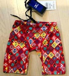 【新品】Mizuno スポンジボブ 水着 赤柄140 Fina