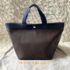 【5/31出品終了、最終価格】エルベシャプリエ707GP ブランネイビー Herve Chapelier エルベシャプリエ リュクス 舟形トート M 707GP