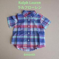 Ralph Lauren チェック柄 ポロシャツ 6M