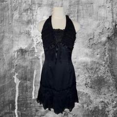 00s ダークコア coquette バルーンワンピース バレエコア ballet core & coquette core