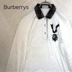 Burberrys バーバリー　長袖　ポロシャツ ゴールドボタン　ゴルフ